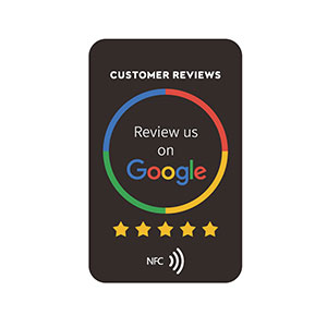Black NFC Google Review cards